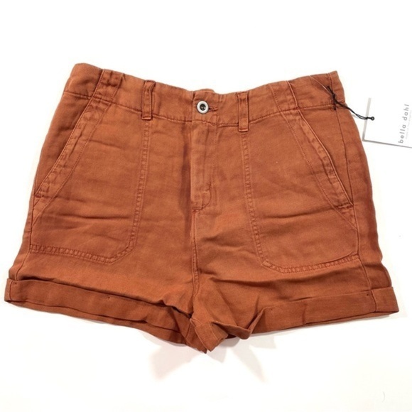 New Bella Dahl Utility Shorts Size 29 Warm Henna - Picture 1 of 7